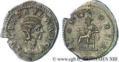 JULIA PAULA(219-220) Julia PaulaPremière femme d'Elagabal - Augusta (219-220) Denier N° v13_0512    Date : 220 Nom de l'atelier : Rome Métal : argent Diamètre : 20,5mm Axe des coins : 6h. Poids : 2,24