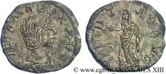 JULIA MAESA(+223 ou 226)Julia MوsaSœur de Julia Domna, mère de Julia Soémias et de Julia Mamée, grand-mère d'Elagabal et d'Alexandre Sévère - Augusta(218-223/226) Denier fourré, faux d'époque ou imita