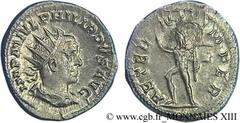 PHILIPPE II(05/244-09/249)Marcus Julius PhilippusAuguste(04/247-09/249) Antoninien N° v13_0625    Date : 247 Nom de l'atelier : Rome Métal : billon Diamètre : 22,5mm Axe des coins : 12h. Poids : 4,12g