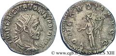 VOLUSIEN(06/251-06/253)Caius Vibius Afinius Gallus Vendumnianus VolusianusAuguste(11/251-05/253) Antoninien N° v13_0669    Date : 252 Nom de l'atelier : Rome Métal : billon Diamètre : 21mm Axe des coi