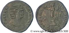 GALERIA VALERIA(+315) Galeria ValeriaFille de Dioclétien, femme de Galère - Augusta(308-311) Follis ou nummus N° v13_1079    Date : 308-310 Nom de l'atelier : Macédoine, Thessalonique Métal : cuivre D