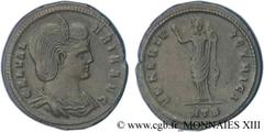 GALERIA VALERIA(+315) Galeria ValeriaFille de Dioclétien, femme de Galère - Augusta(308-311) Follis N° v13_1080    Date : 309-310 Nom de l'atelier : Europe, Héraclée Métal : cuivre Diamètre : 27mm Axe
