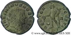 MAXIMIN II DAIA(1/05/305-04/313)Caius Galerius Valerius MaximinusCésar(1/05/305-310) Follis ou nummus N° v13_1086    Date : 309-310 Nom de l'atelier : Savie, Siscia Métal : cuivre Diamètre : 26,5mm Ax