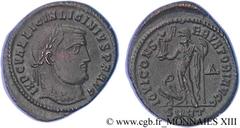 LICINIUS Ier(11/08/308-09/324)Valerius Licinianus Licinius Follis ou nummus N° v13_1119    Date : 312-313 Nom de l'atelier : Europe, Héraclée Métal : cuivre Diamètre : 26mm Axe des coins : 6h. Poids :