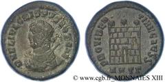 CRISPUS(1/04/317-09/326)Flavius Julius CrispusCésar(317-326) Follis ou nummus N° v13_1225    Date : 317 Nom de l'atelier : Europe, Héraclée Métal : cuivre Diamètre : 18,5mm Axe des coins : 12h. Poids 
