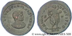 CONSTANTIN II(1/03/317-04/340)Flavius Claudius Julius ConstantinusCésar(1/03/317-9/09/337) Follis ou nummus N° v13_1251    Date : 317-318 Nom de l'atelier : Belgique, Trèves Métal : cuivre Diamètre : 