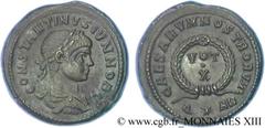 CONSTANTIN II(1/03/317-04/340)Flavius Claudius Julius ConstantinusCésar(1/03/317-9/09/337) Centenionalis ou nummus N° v13_1263    Date : 322-323 Nom de l'atelier : Viennoise, Arles Métal : cuivre Diam