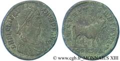 JULIEN II LE PHILOSOPHE(6/11/355-26/06/363)Flavius Claudius JulianusAuguste(02/360-26/06/363) Double maiorina N° v13_1337    Date : 362-363 Nom de l'atelier : Constantinople Métal : cuivre Diamètre : 