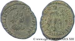 VALENTINIEN II(17/11/375-15/05/392)Flavius Valentinianus Nummus, (ئ 3) N° v13_1372    Date : 375-378 Nom de l'atelier : Vénétie et Istrie, Aquilée Métal : cuivre Diamètre : 19,5mm Axe des coins : 12h.