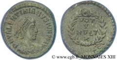 VALENTINIEN II(17/11/375-15/05/392)Flavius Valentinianus Nummus, (ئ 4) N° v13_1376    Date : 379-383 Nom de l'atelier : Savie, Siscia Métal : cuivre Diamètre : 15,5mm Axe des coins : 12h. Poids : 1,44