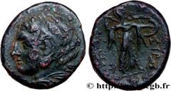 Greek Coins SICILY - SYRACUSE Type : Hemilitron  Date : c. 278-276 AC.  Mint name / Town : Sicile, Syracuse  Metal : bronze  Diameter : 23,5  mm Orientation dies : 10  h. Weight : 9,44  g. Rarity : R2
