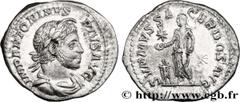 Roman coins ELAGABALUS Type : Denier  Date : janvier - mars  Mint name / Town : Rome  Metal : silver  Millesimal fineness : 500  ‰ Diameter : 18  mm Orientation dies : 6  h. Weight : 3,12  g. Rarity :