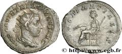 Roman coins TREBONIANUS GALLUS Type : Antoninien  Date : fin  Date : 252  Mint name / Town : Rome  Metal : billon  Millesimal fineness : 350  ‰ Diameter : 20,5  mm Orientation dies : 1  h. Weight : 3,