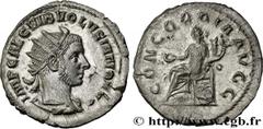 Roman coins VOLUSIAN Type : Antoninien  Date : début  Date : 253  Mint name / Town : Rome  Metal : billon  Millesimal fineness : 350  ‰ Diameter : 22  mm Orientation dies : 11  h. Weight : 2,80  g. Of