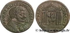 Roman coins MAXENTIUS Type : Follis ou nummus  Date : janvier  Mint name / Town : Aquilée  Metal : copper  Diameter : 23,5  mm Orientation dies : 12  h. Weight : 6,28  g. Rarity : R1  Officine : 2e  O