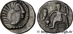 Celtic coins DANUBIAN CELTS - IMITATIONS OF THE TETRADRACHMS OF ALEXANDER III AND HIS SUCCESSORS Type : Drachme, imitation du type d’Alexandre III  Date : c. IIe siècle AC.  Metal : silver  Diameter :