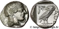 Greek Coins ATTICA - ATHENS Type : Tétradrachme  Date : c. 430 AC.  Mint name / Town : Athènes  Metal : silver  Diameter : 26  mm Orientation dies : 11  h. Weight : 17,23  g. Obverse legend : Anépigra