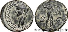 Roman coins CLAUDIUS Type : As  Date : 42  Mint name / Town : Rome  Metal : copper  Diameter : 26,5  mm Orientation dies : 6  h. Weight : 11,89  g. Obverse legend : TI CLAVDIVS CAESAR AVG P M TR P IMP