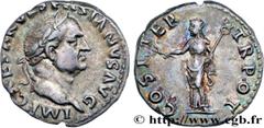 Roman coins VESPASIAN Type : Denier  Date : janvier - juin  Mint name / Town : Rome  Metal : silver  Millesimal fineness : 900  ‰ Diameter : 18  mm Orientation dies : 6  h. Weight : 3,27  g. Rarity : 