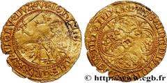 Feudal coins BRITTANY - DUCHY OF BRITTANY - JOHN V Type : Cavalier d'or ou franc à cheval ou florin d'or  Date : n.d.  Mint name / Town : Vannes  Metal : gold  Diameter : 25  mm Weight : 2,90  g. Rari