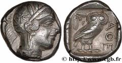 Greek Coins ATTICA - ATHENS Type : Tétradrachme  Date : c. 430 AC.  Mint name / Town : Athènes  Metal : silver  Diameter : 24  mm Orientation dies : 6  h. Weight : 17,17  g. Obverse legend : Anépigrap