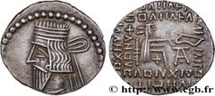 Greek Coins PARTHIAN KINGDOM - ARTABANUS II Type : Drachme  Date : c. 10-38  Mint name / Town : Ecbatane, Médie  Metal : silver  Diameter : 18,5  mm Orientation dies : 12  h. Weight : 3,73  g. Rarity 