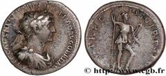 Roman coins TRAJANUS Type : Denier  Date : 116  Mint name / Town : Rome  Metal : silver  Millesimal fineness : 900  ‰ Diameter : 17  mm Orientation dies : 6  h. Weight : 3,22  g. Rarity : R3  Officine