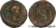 Provincial Coins SEPTIMIUS SEVERUS Type : Tetrassaria  Date : 195-196  Mint name / Town : Césarée, Cappadoce  Metal : copper  Diameter : 29,5  mm Orientation dies : 12  h. Weight : 14,93  g. Rarity : 