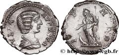Roman coins JULIA DOMNA Type : Denier  Date : 209  Mint name / Town : Rome  Metal : silver  Millesimal fineness : 550  ‰ Diameter : 19  mm Orientation dies : 6  h. Weight : 3,56  g. Officine : 6e  Obv