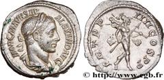 Roman coins SEVERUS ALEXANDER Type : Denier  Date : 225  Mint name / Town : Rome  Metal : silver  Millesimal fineness : 500  ‰ Diameter : 19,5  mm Orientation dies : 11  h. Weight : 3,20  g. Officine 
