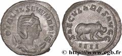 Roman coins OTACILIA SEVERA Type : Antoninien  Date : 248  Mint name / Town : Rome  Metal : billon  Millesimal fineness : 450  ‰ Diameter : 21  mm Orientation dies : 12  h. Weight : 3,00  g. Rarity : 