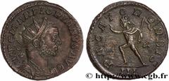 Roman coins FLORIANUS Type : Aurelianus  Date : août  Date : 276  Mint name / Town : Lyon  Metal : billon  Millesimal fineness : 50  ‰ Diameter : 21,5  mm Orientation dies : 1  h. Weight : 4,21  g. Ra