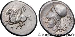 Greek Coins CORINTHIA - CORINTH Type : Statère  Date : c. 330 AC.  Mint name / Town : Corinthe, Corinthie  Metal : silver  Diameter : 21,5  mm Orientation dies : 9  h. Weight : 8,62  g. Rarity : R2  O