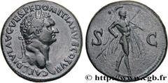 Roman coins DOMITIANUS Type : Sesterce  Date : 80-81  Mint name / Town : Thrace ?  Metal : copper  Diameter : 34,5  mm Orientation dies : 7  h. Weight : 25,87  g. Rarity : R1  Obverse legend : CAES DI