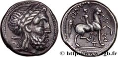 Celtic coins DANUBIAN CELTS - IMITATIONS OF THE TETRADRACHMS OF PHILIP II AND HIS SUCCESSORS Type : Tétradrachme au cavalier, imitation de Philippe II  Date : (IIe-Ier siècles avant J.-C.)  Metal : si