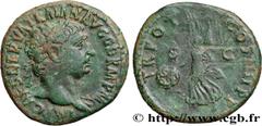 Roman coins TRAJANUS Type : As  Date : 101  Mint name / Town : Rome  Metal : copper  Diameter : 27  mm Orientation dies : 6  h. Weight : 11,11  g. Obverse legend : IMP CAES NERVA TRAIAN AVG GERM P M  
