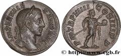 Roman coins SEVERUS ALEXANDER Type : Denier  Date : 230  Mint name / Town : Rome  Metal : silver  Diameter : 18,5  mm Orientation dies : 1  h. Weight : 2,86  g. Rarity : R2  Officine : 5ème  Obverse l