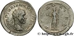 Roman coins TRAJAN DECIUS Type : Antoninien  Date : 249  Mint name / Town : Rome  Metal : billon  Millesimal fineness : 400  ‰ Diameter : 24  mm Orientation dies : 1  h. Weight : 5,51  g. Rarity : R1 