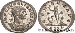 Roman coins AURELIAN Type : Aurelianus  Date : 274  Mint name / Town : Ticinum  Metal : billon  Millesimal fineness : 50  ‰ Diameter : 21,50  mm Orientation dies : 6  h. Weight : 3,18  g. Officine : 2