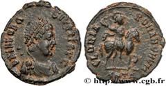Roman coins THEODOSIUS I Type : Nummus  Date : 392-395  Mint name / Town : Antioche  Metal : copper  Diameter : 16,5  mm Orientation dies : 5  h. Weight : 1,81  g. Rarity : R1  Officine : 4e  Obverse 