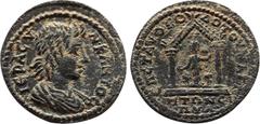 ROMAN PROVINCIAL LYDIA. Magnesia ad Sipylum. Pseudo-autonomous. Time of Gordian III (238-244). Aurelios Theodotos II, strategos. Obv: IЄPA CVNKΛHTOC. Draped youthful bust of the Senate right. Rev: ЄΠ 