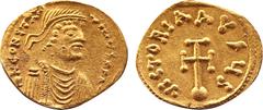 BYZANTINE COINS BYZANTINE Constantine IV Pogonatus AV Semissis. Constantinople, AD 668-685. ∂ N CONSƮANƮINЧS P P AV, diademed, draped and cuirassed bust right / VICTORIA AVςЧS, cross potent set on glo
