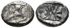 Greek Greek Coins DYNASTS of LYCIA. Uncertain dynast. Circa 500-470/60 BC. AR Stater Protodynastic Group A. Forepart of boar left; unclear symbol on shoulder / Incuse square. Weight: 8.3 Diameter 16.1