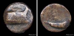 01/ Greek Phaselis, Lycia (250-221BC) AE Unit. 15.5mm; 6.65g. A: Prow to right. R: ΦAΣH, above prow to left. BMC 5; SNG Cop 122-3 (F+)