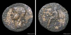 02b/ Rome Imperial Nero Claudius Drusus, father of Claudius (died 9BC) AE Sestertius. Military mint in NW Hispania (struck under Claudius 41-42AD) 33.0mm; 17.9g. A: NERO CLAVDIVS DRVSVS GERMANICVS IMP