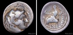 01/ Ancient - Grecia Reino de Macedonia. Alejandro III Magno 336-323AC. Ceca de Babilonia. Emisión en vida (lifetime) 325-323AC. AR Dracma. 18.5mm; 4.03g. A: Cabeza de Heracles a derecha usando piel d