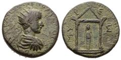 ROMAN EMPIRE. Lycia. Gordian III, 238-244. Bronze, Myra. RPC online 21582; SNG von Aulock 161-2. BR. 9.61 g. F From the J. M. A. L. collection formed between 1970 and 2000. Rare.