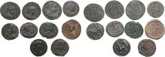 Lots & Collections: Ancient coins Lots & Collections: Ancient coins Late Roman Empire Æ or BI Nummi (10) Various condition.Lot includes: Constantine I the Great, Thessalonica AD 326-328. Rev. PROVIDEN