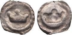 Livonia and Related issues Livonia and Related issues Duchy of Estonia (Reval) Pfennig ND (c. 1265-1332) 0.11g. VF. Anonymous "Crown Bracteate" type. Haljak 8. Rare. Coins and seals from this period r