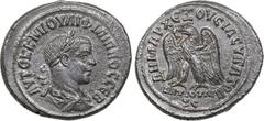 Roman provincial coins Roman Empire - Syria - Seleucis and Pieria. Antioch Tetradrachm - Philip II (247–249 AD) 11.82 g. 29mm. XF/XF+ AYTOK KM IOY LI FILIPPO C CEB/ DHMAR X E X OYCIAC Y PATOG , ANTIOC